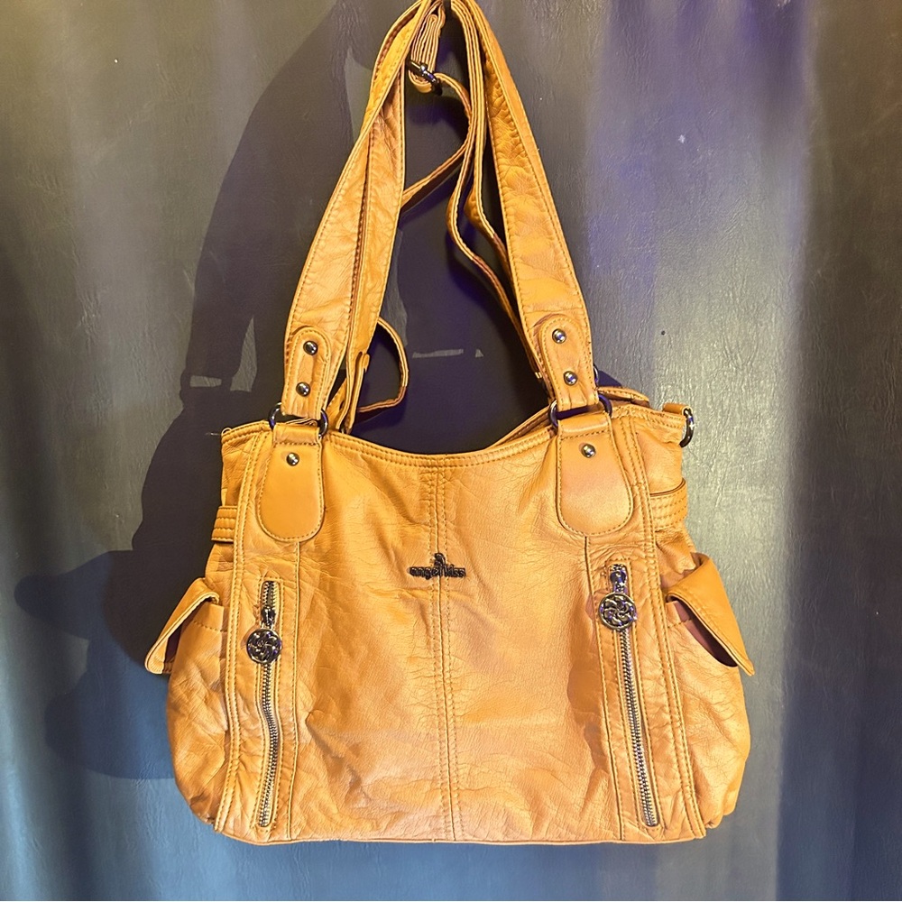 Angel Kiss made of high quality wear resisting & washable leather Crossbody bag